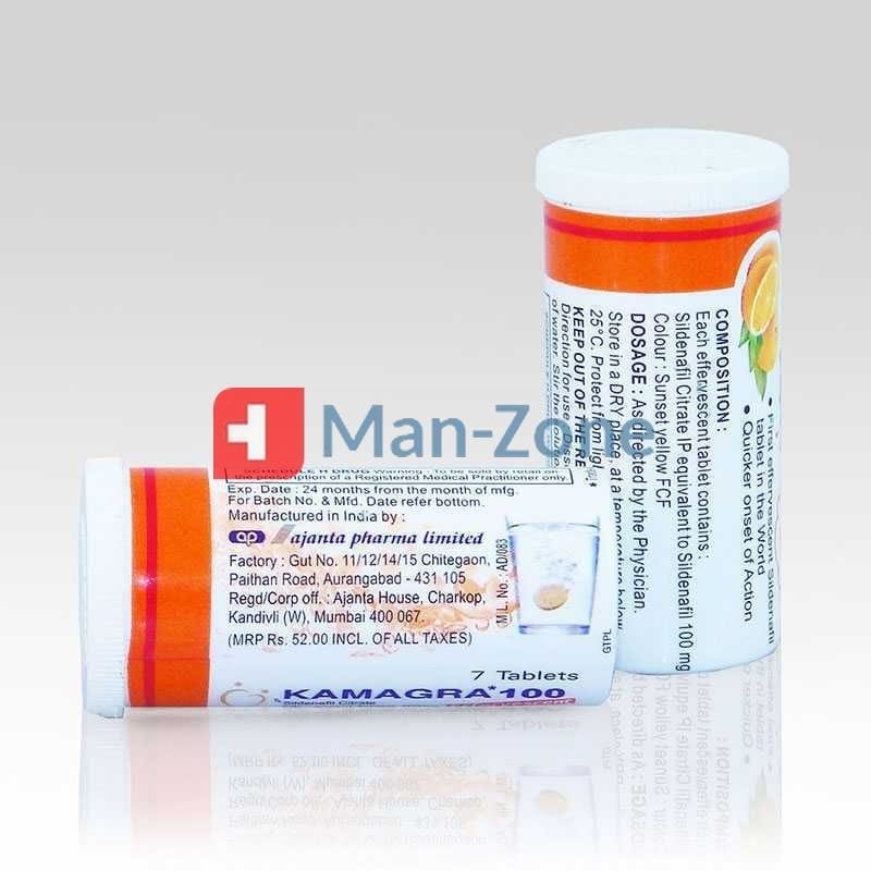 Kamagra šumivá 100 mg Kamagra šumivá 100 mg balení
